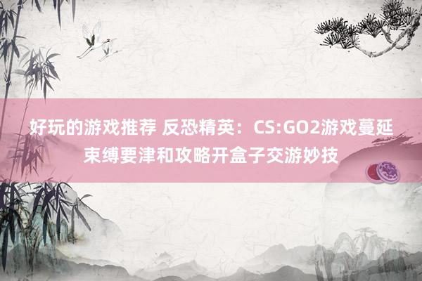 好玩的游戏推荐 反恐精英：CS:GO2游戏蔓延束缚要津和攻略开盒子交游妙技